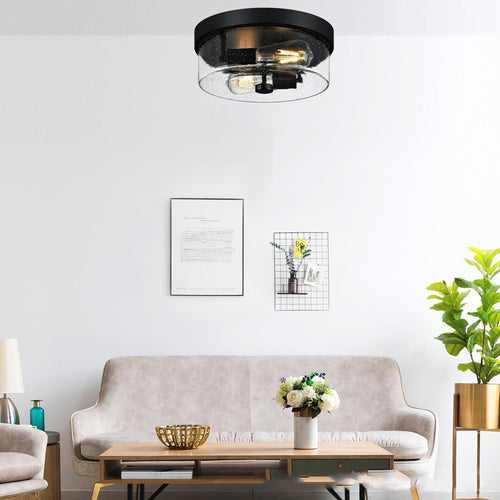 American Glass Flush-Mount Ceiling Light