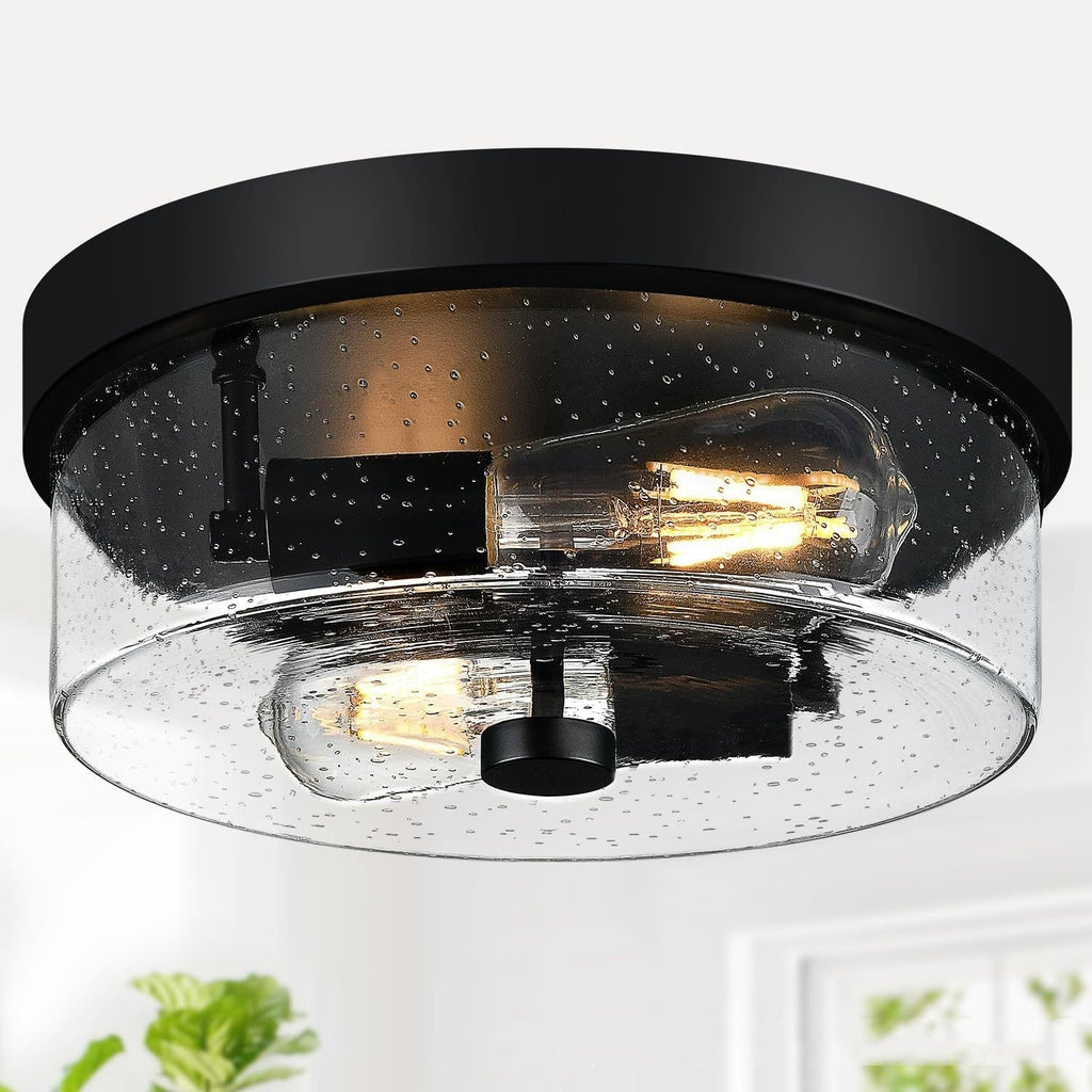 American Glass Flush-Mount Ceiling Light