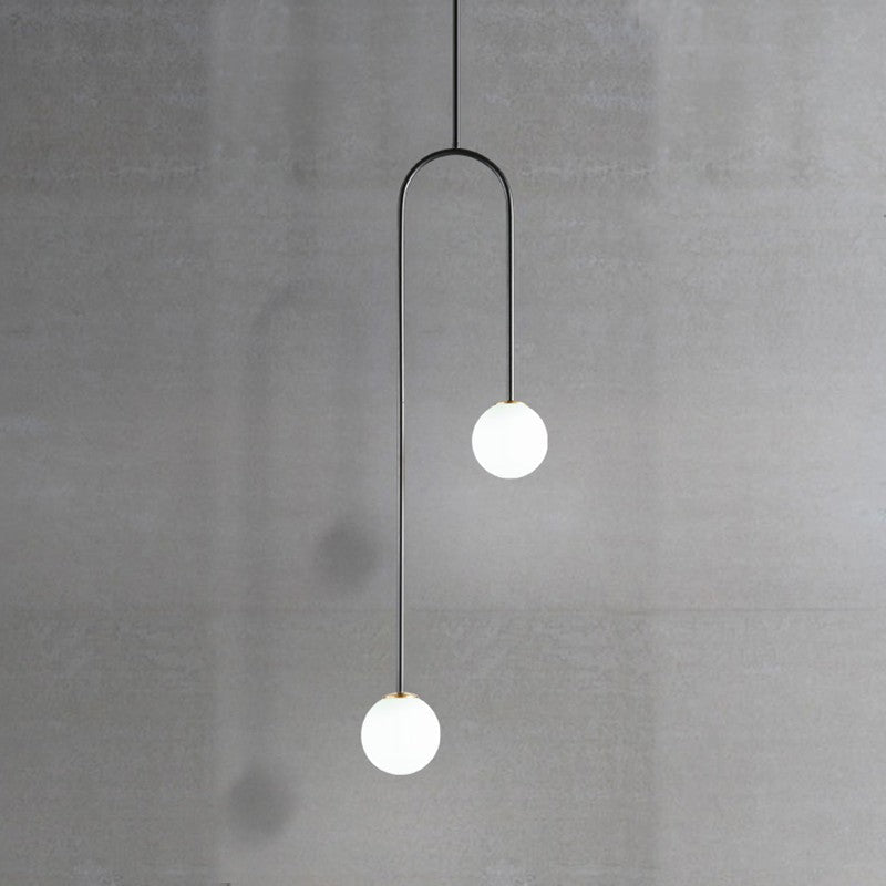 Creative Glass Ball Candle Chandelier