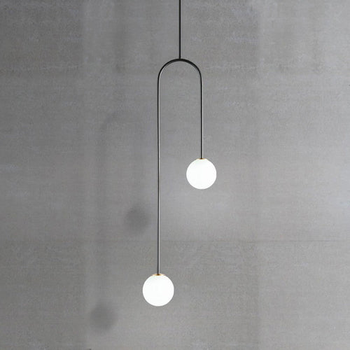 Creative Glass Ball Candle Chandelier