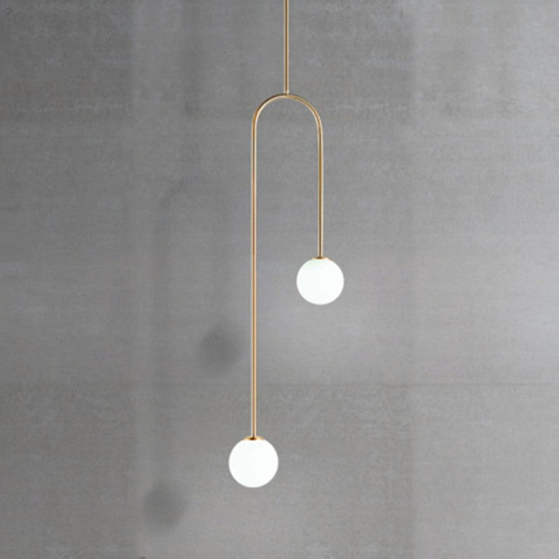 Creative Glass Ball Candle Chandelier