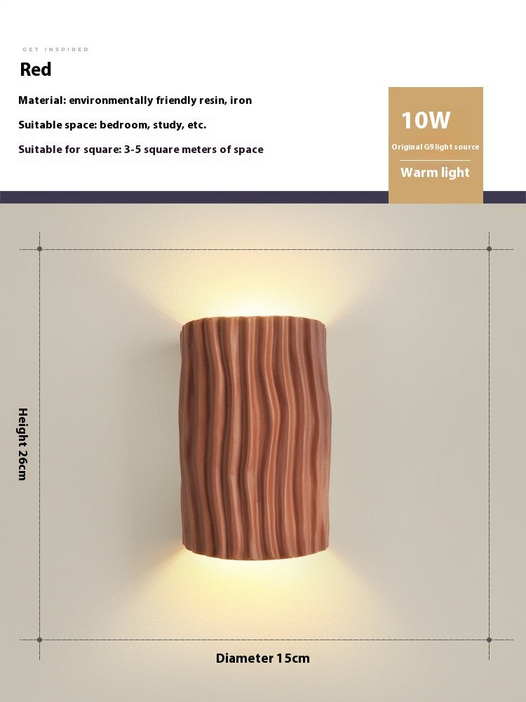 French Cream Resin Wall Lamp