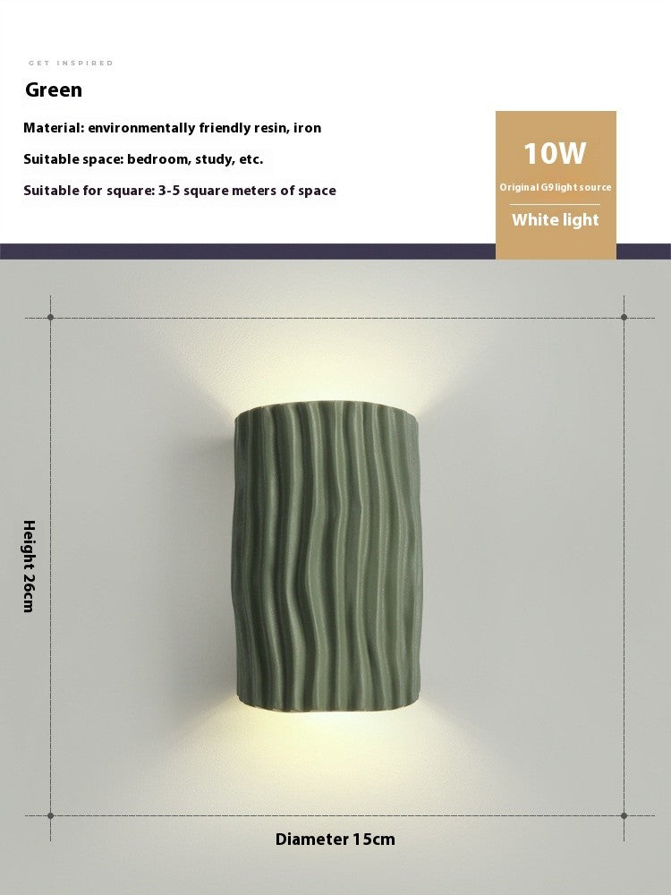 French Cream Resin Wall Lamp