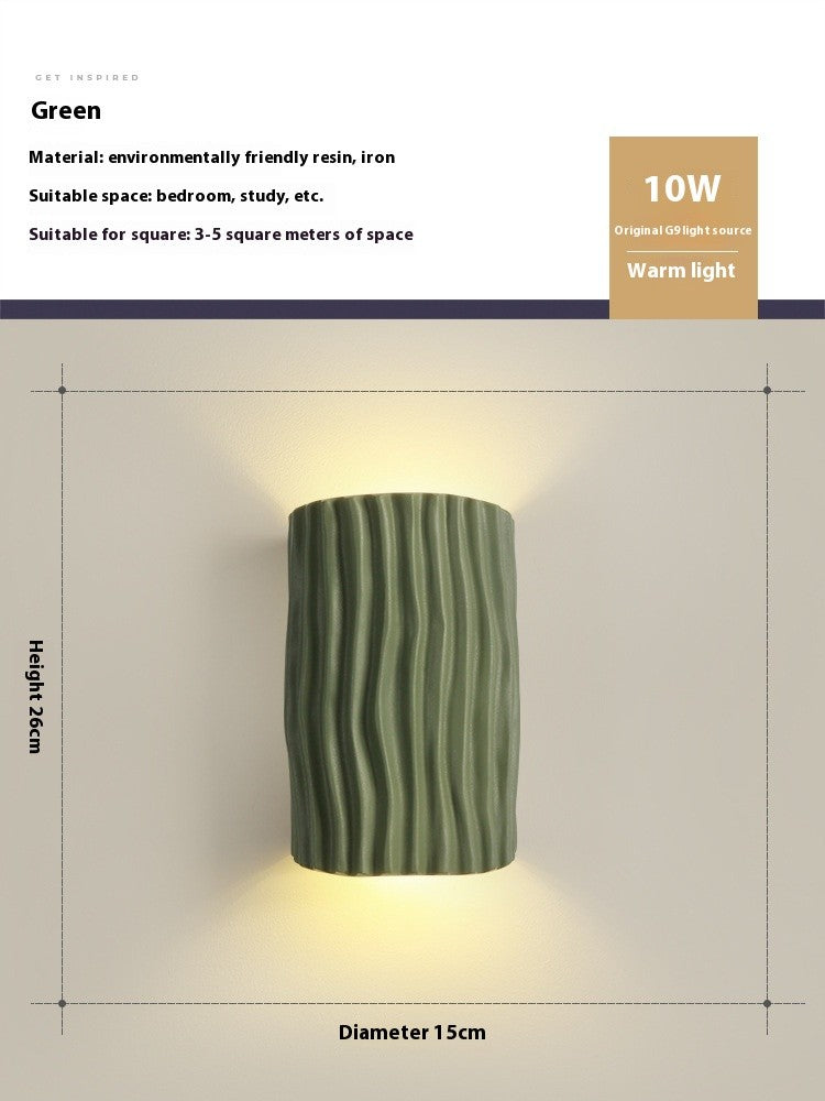 French Cream Resin Wall Lamp