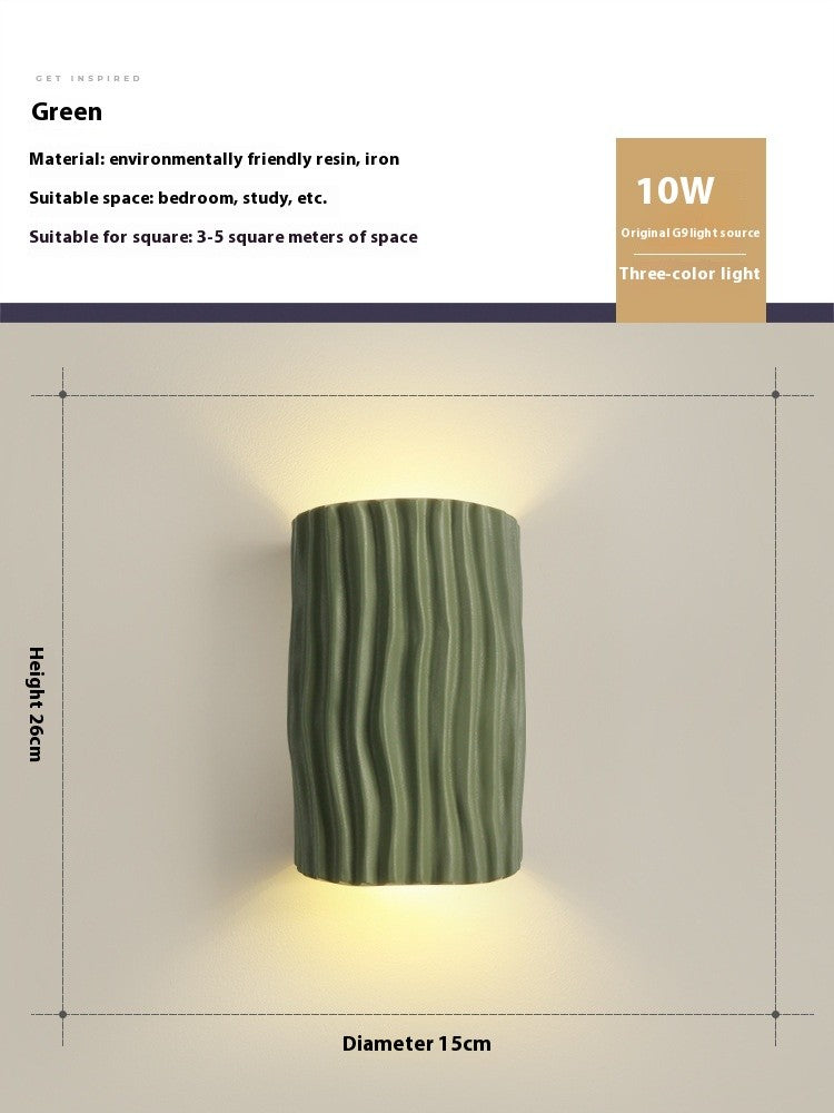 French Cream Resin Wall Lamp