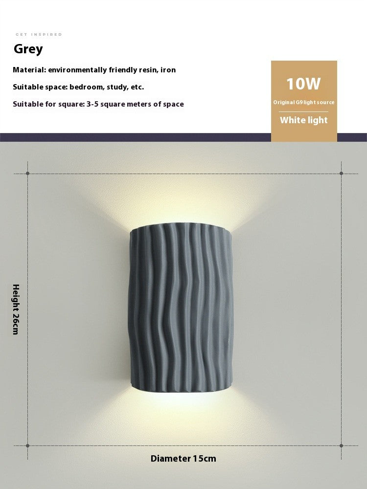 French Cream Resin Wall Lamp