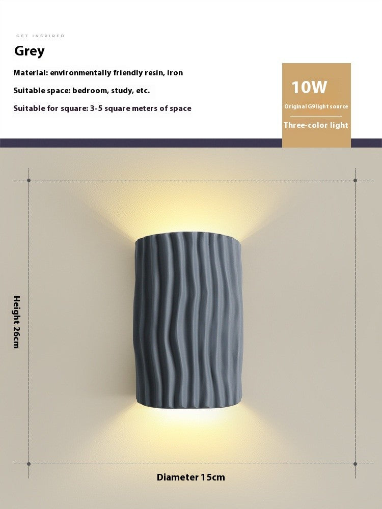 French Cream Resin Wall Lamp