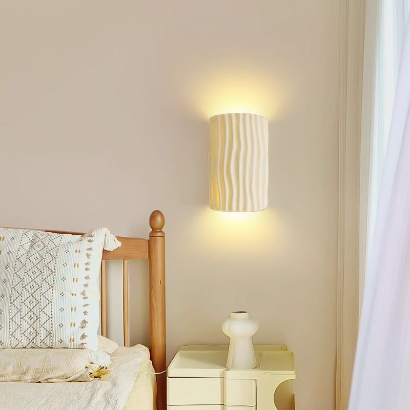 French Cream Resin Wall Lamp