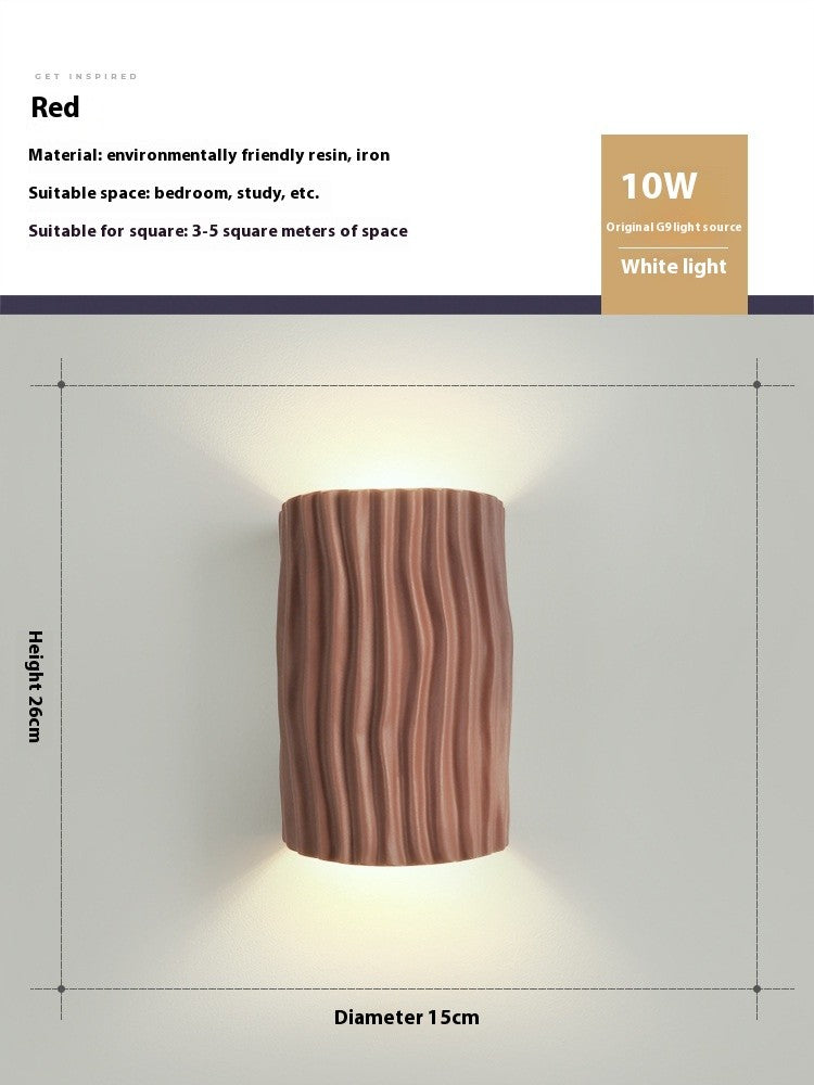 French Cream Resin Wall Lamp