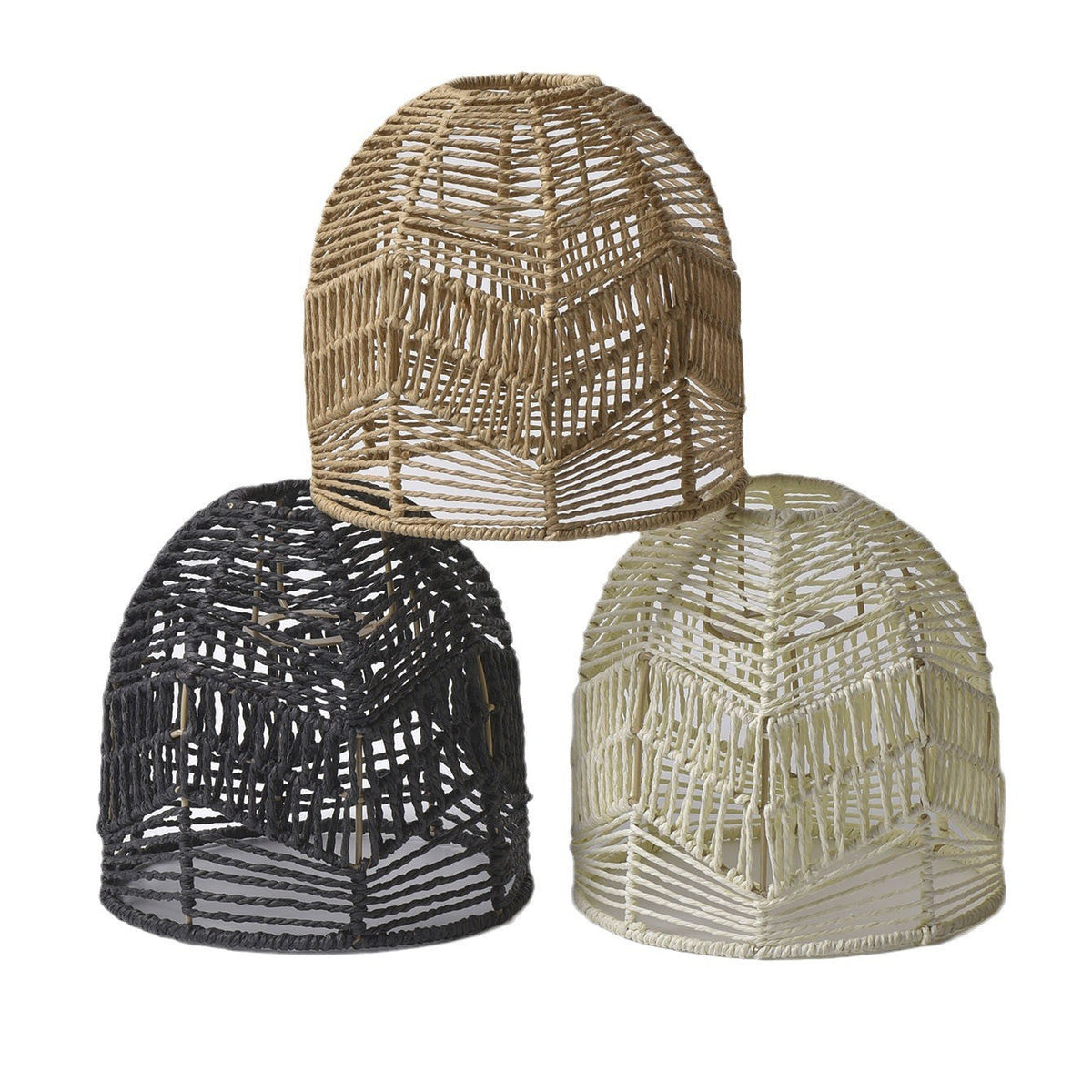 Handwoven Paper Chandelier