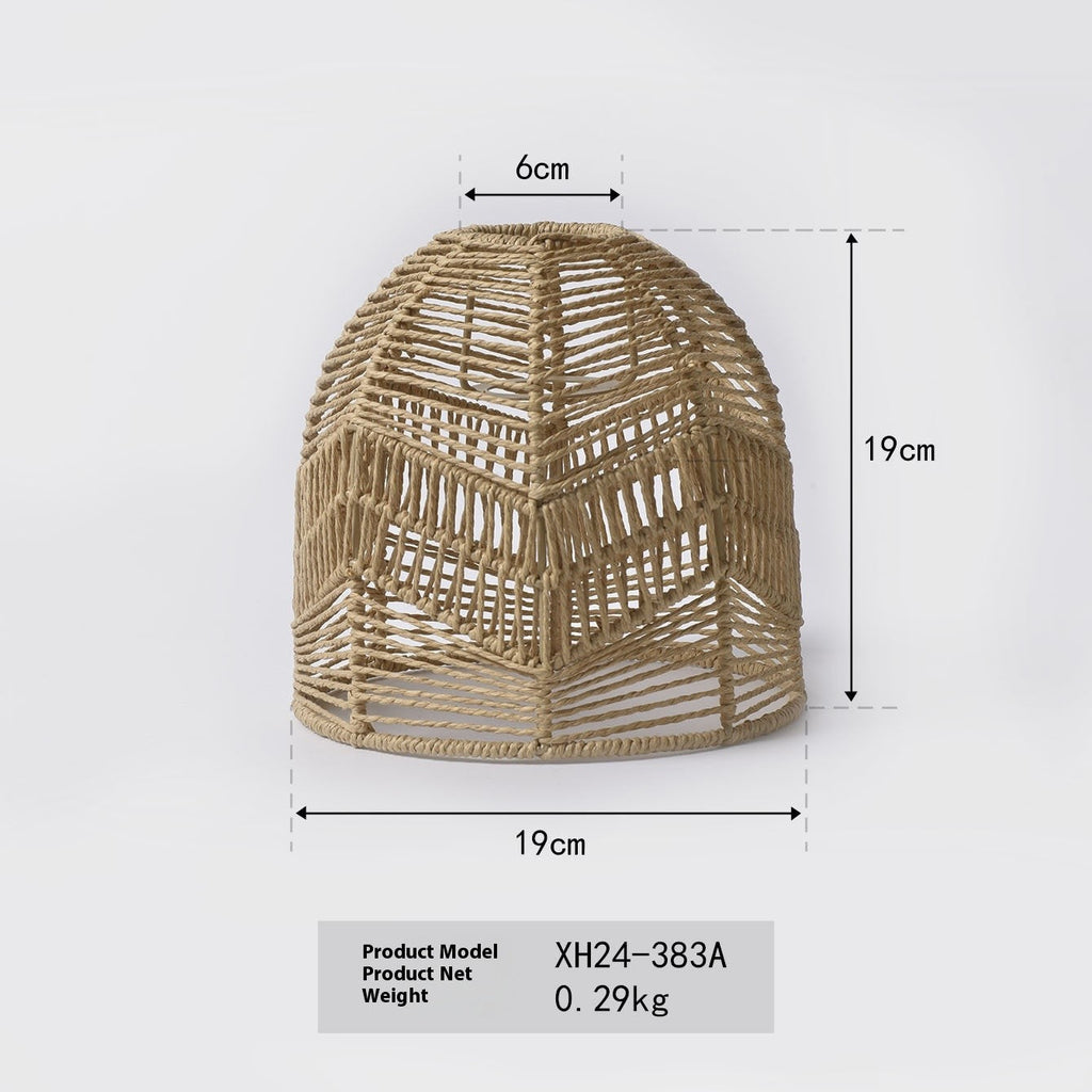 Handwoven Paper Chandelier