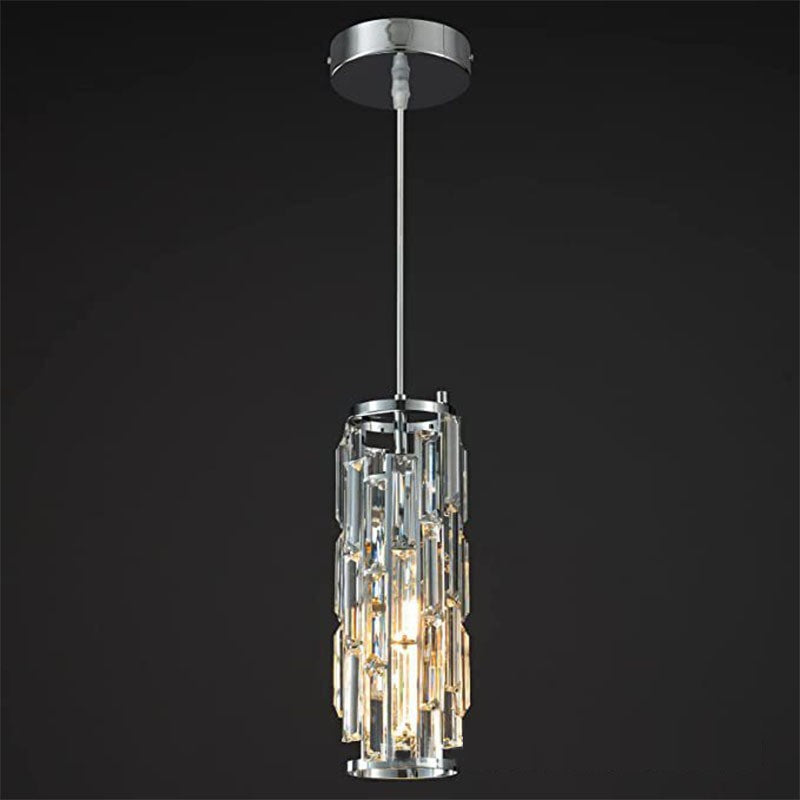Industrial Crystal Pendant Light