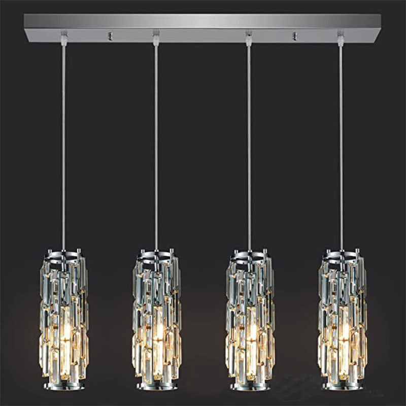 Industrial Crystal Pendant Light