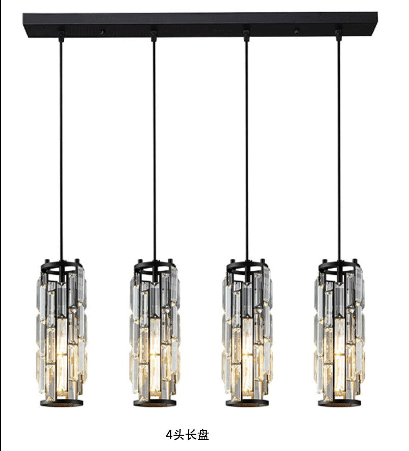Industrial Crystal Pendant Light