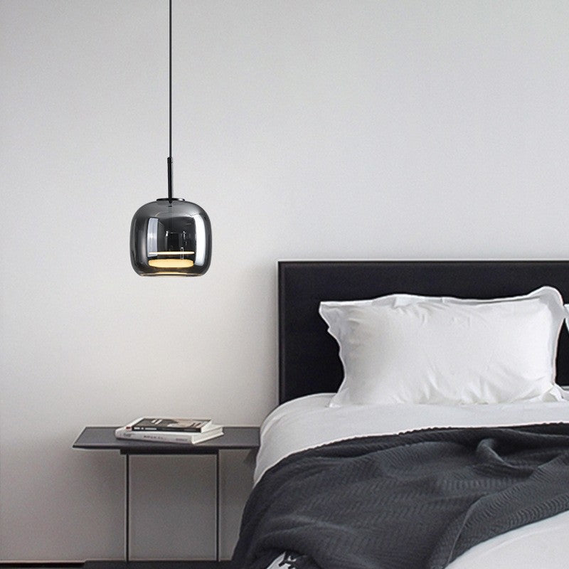 Italian Minimalist Glass Chandelier