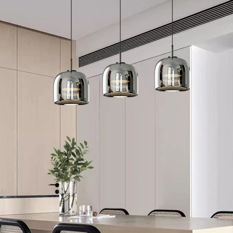 Italian Minimalist Glass Chandelier
