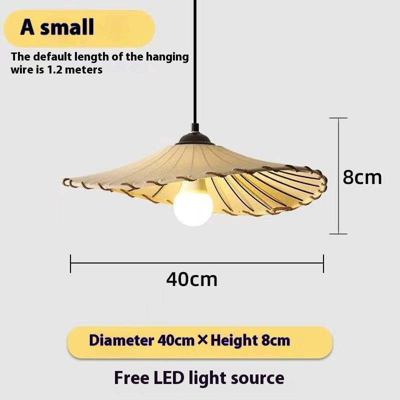 Japanese Straw Hat Chandelier