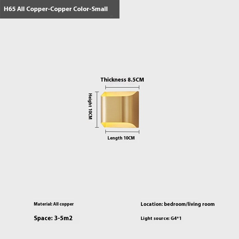 Minimalist Copper Wall Lamp