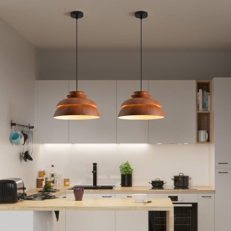 Simple Wooden Pendant Light