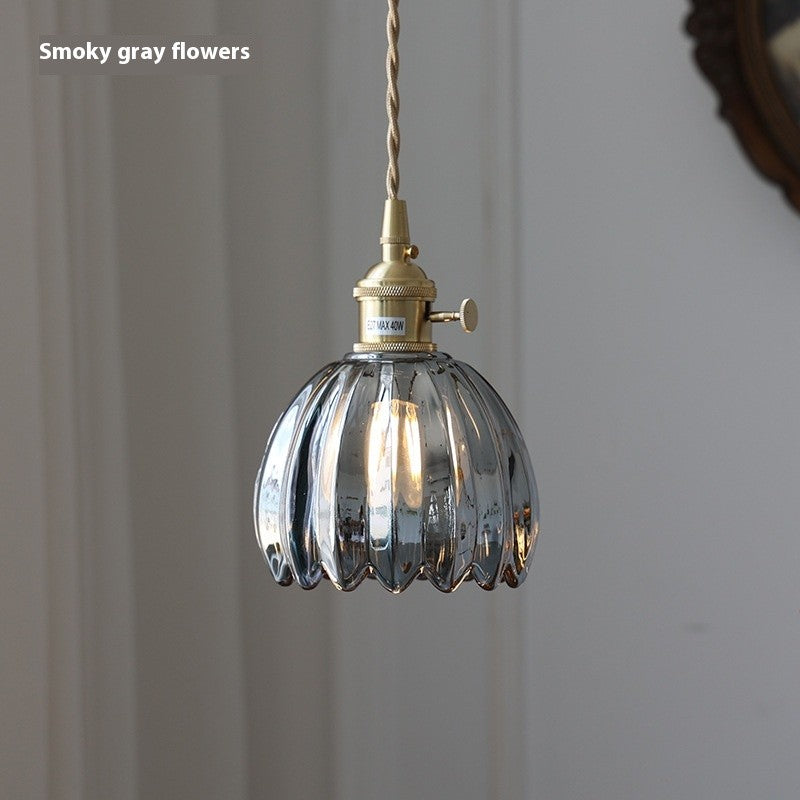 Vintage Glass Flower Pendant
