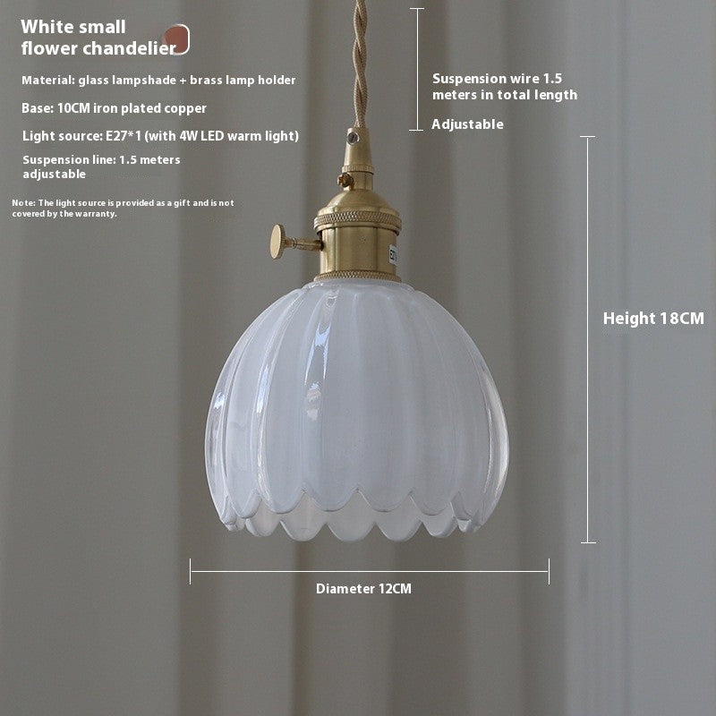 Vintage Glass Flower Pendant